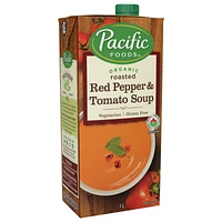 Pacific Organic Soup - Creamy Roasted Red Pepper & Tomato - 1L