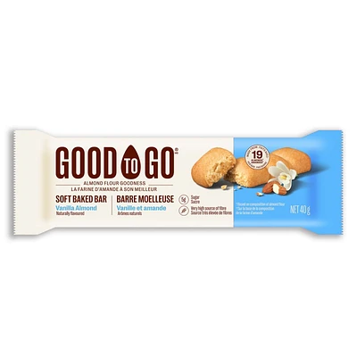 Good to Go Soft Baked Snack Bar - Vanilla Almond - 40g