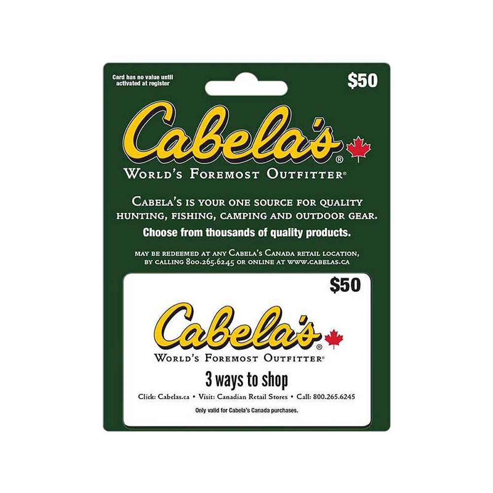 Cabelas Gift Card - $50