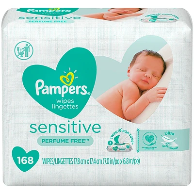 Pampers Wipes Sensitive - 168's