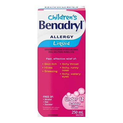 Benadryl Children's Allergy Liquid - 250ml
