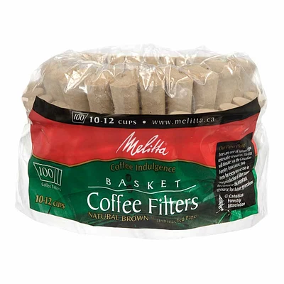 Melitta Basket Coffee Filters - Natural Brown - 100s