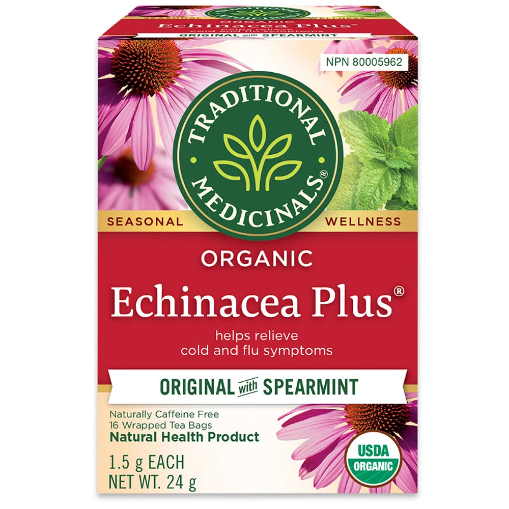 Traditional Medicinals Organic Tea - Echinacea Plus - 16's