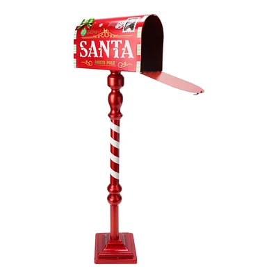 Danson Decor Decorative Mailbox - Letters to Santa - Red/White