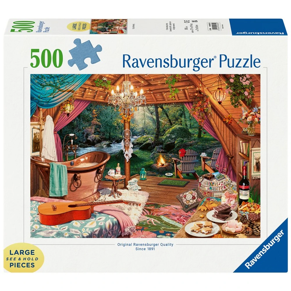 Ravensburger Cozy Glamping 500 Piece Puzzle Game