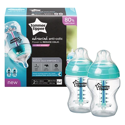 Tommee Tippee Anti Colic Baby Bottle - 260ml - 2 pack