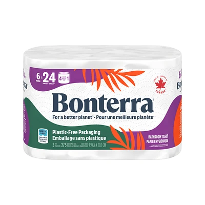 Bonterra Bathroom Tissue Mega Rolls - 6s