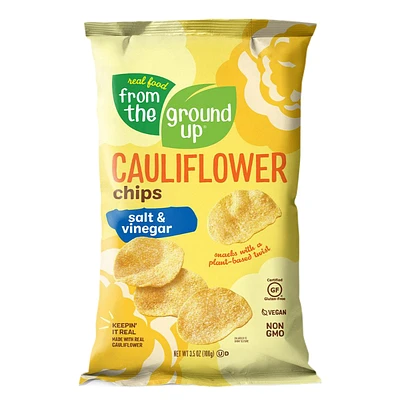 From The Ground Up Cauliflower Potato Chips - Salt and Vinegar - 100g