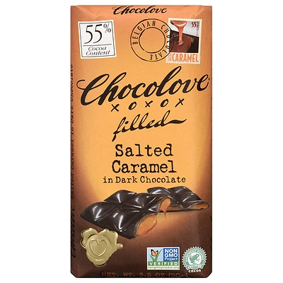 Chocolove Filled Salted Caramel in Dark Chocolate - 90g