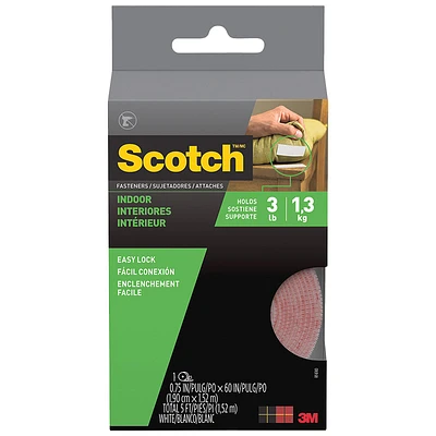 Scotch Easy Lock Fasteners for Indoors - 1 x 60in