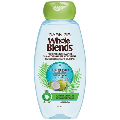 Garnier Whole Blends Refreshing Shampoo - Coconut Water and Aloe Vera - 370ml