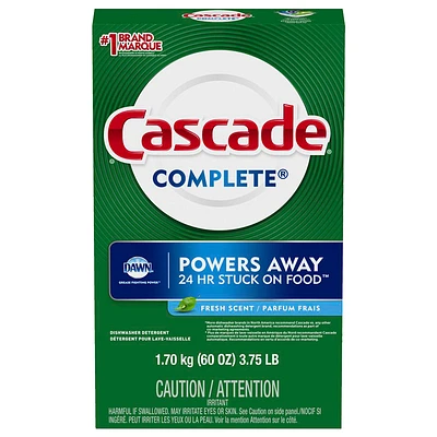 Cascade Complete Dishwashing Detergent - Fresh Scent - 1.7KG