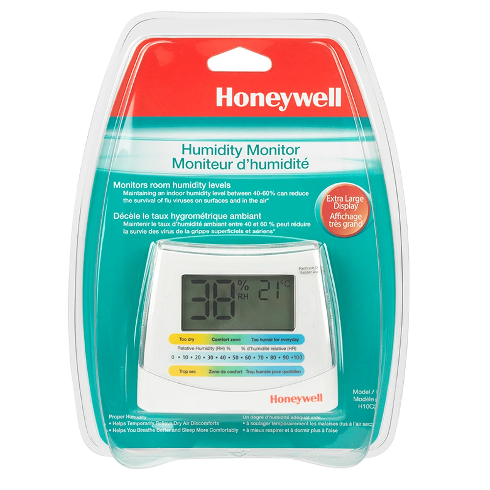 Honeywell Thermo-Hygrometer - White - H10C