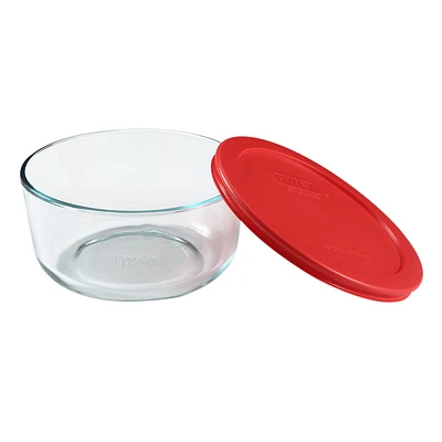 Pyrex Storage with Red Lid - Round