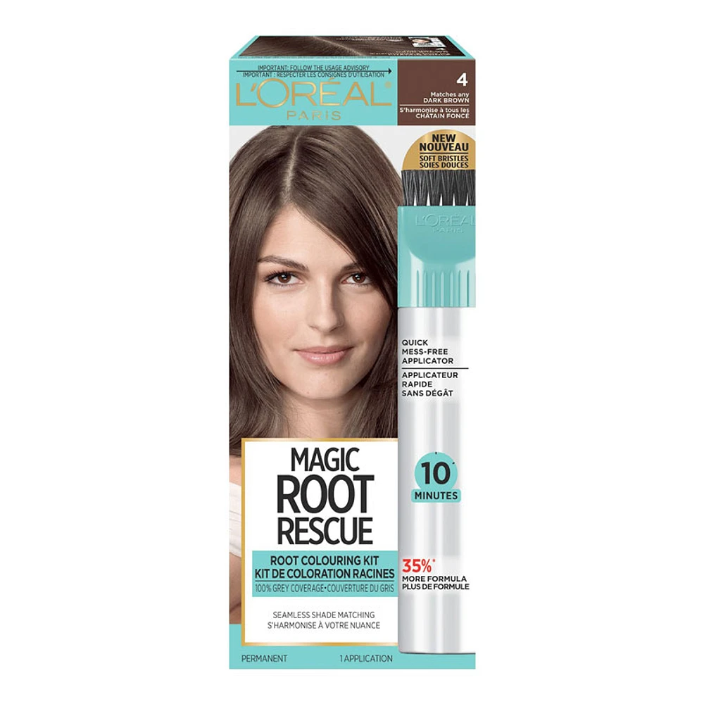 L'Oreal Magic Root Rescue Root Colouring Kit - 4 Dark Brown