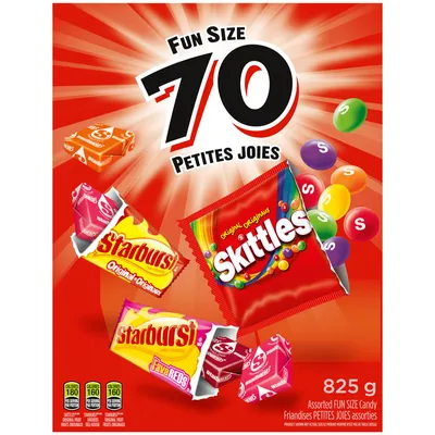 Skittles and Starburst Fun Size - 825g / 70 count