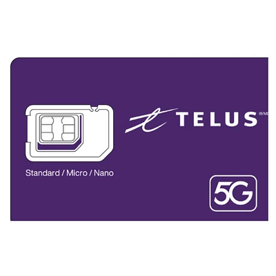 Telus 5G Sim Card - Purple