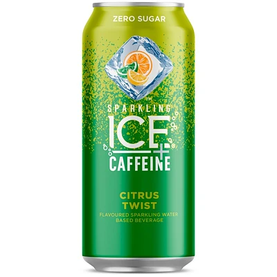 Sparkling Ice + Caffeine - Citrus Twist - 473ml