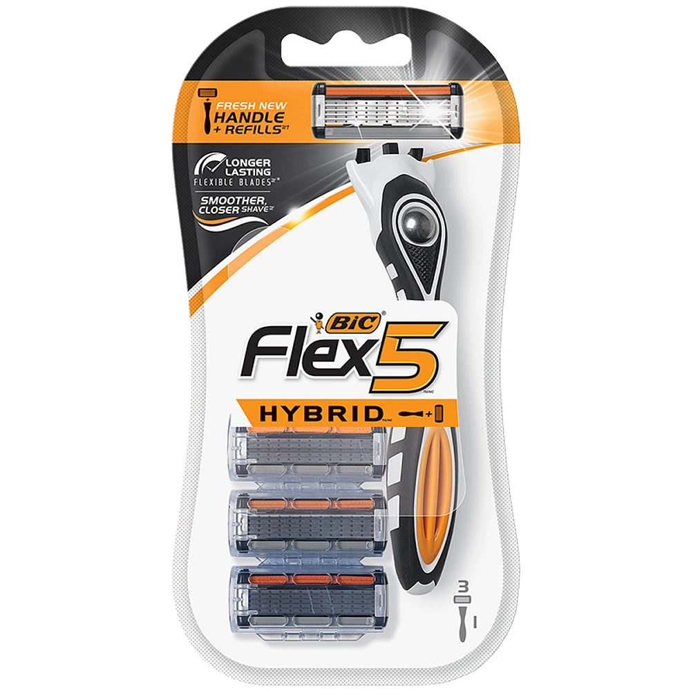 Bic Flex5 Hybrid Razor with 3 Blades