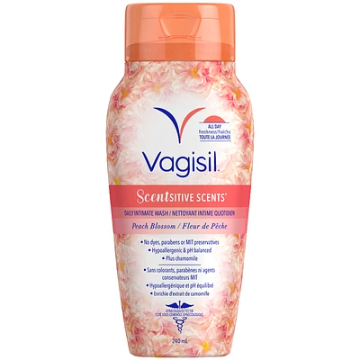 Vagisil Scentsitive Scents Daily Intimate Wash - Peach Blossom - 240ml