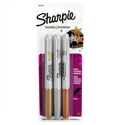 Sharpie 5pk Permanent Markers Fine Tip Cosmic Colors