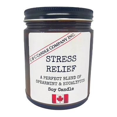 Cozy Candle Soy Candle - Stress Relief - 9oz