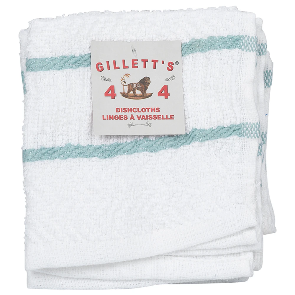 Gillett's Terry Dishcloth - Blue - 4 pack