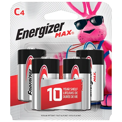 Energizer Max C Batteries - 4 pack