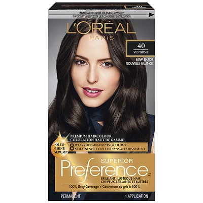 L'Oreal Superior Preference Fade-Defying Colour & Shine System - 40 Vendome