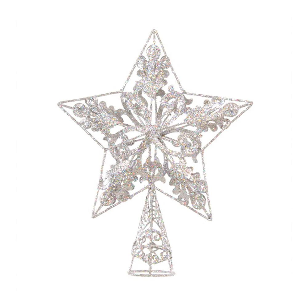 Danson Decor Christmas Tree Topper - Star - Silver - 25.4cm