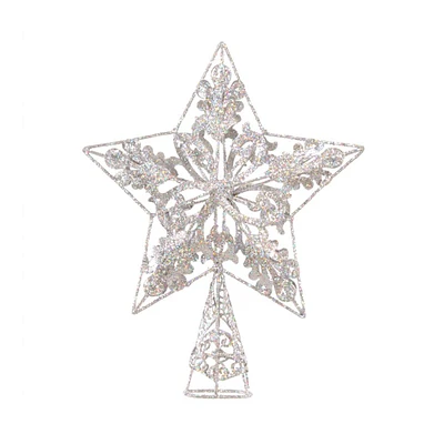 Danson Decor Christmas Tree Topper - Star - Silver - 25.4cm