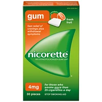 Nicorette Gum - Fresh Fruit - 4mg - 30s