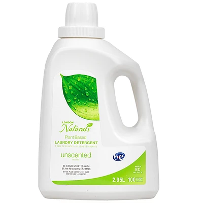 London Naturals 2X HE Laundry Detergent - Unscented - 2.95L
