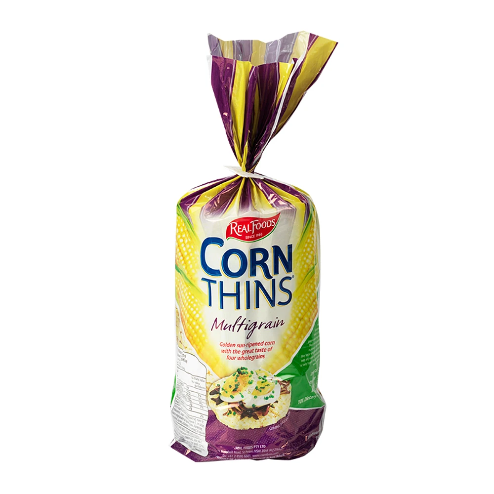 Real Foods Corn Thins - Multigrain - 150g