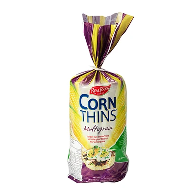 Real Foods Corn Thins - Multigrain - 150g