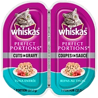Whiskas Perfect Portion Cuts in Gravy - Tuna Entree - 2 x 37.5g