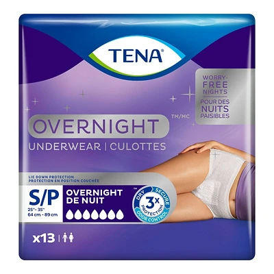 TENA Overnight Incontinence Underwear - Small - 13s