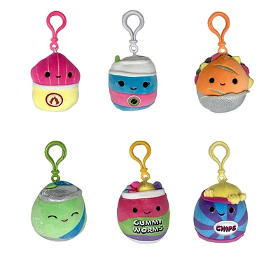 Squishmallows Clips Stuffed Neon Junk Food Plush Toys - Assorted - 3.5 Inch
