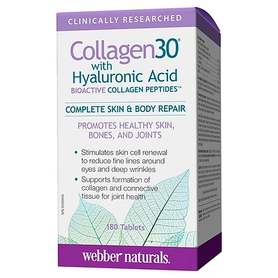 Webber Naturals Collagen30 with Hyaluronic Acid - 180s