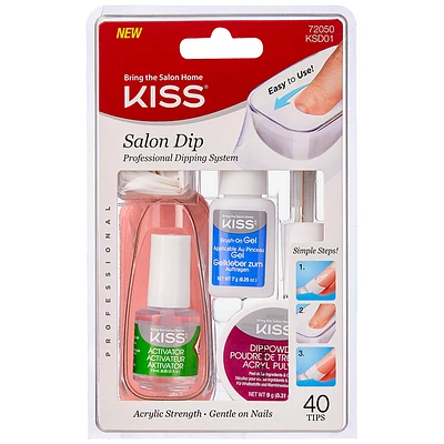 Kiss Salon Dip Professional Dipping System - French - 40 tips