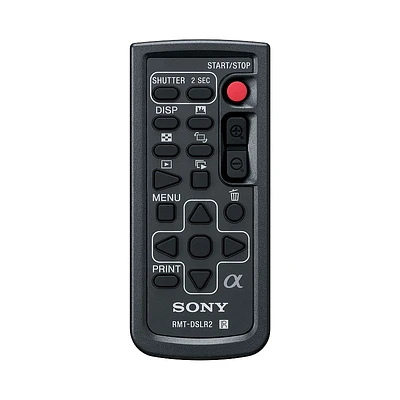 Sony Alpha Wireless Remote Commander - Black - RMTDSLR2