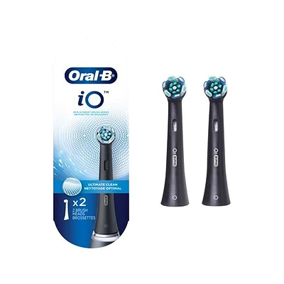 Oral-B iO Series Ultimate Clean Replacement Brush Head - Black - 2 pack