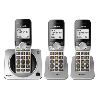 VTech 3 Handset Cordless Phone System with Caller Call Blocker - Grey - CS52193