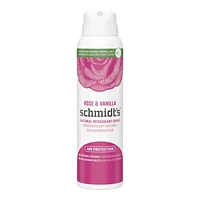Schmidt's Natural Deodorant Spray - Rose and Vanilla - 91g