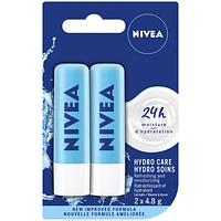 Nivea Hydro Care Duo Pack Lip Care - 2x4.8g