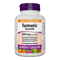 Webber Naturals Turmeric Vegetarian Capsules - 3050mg - 120's