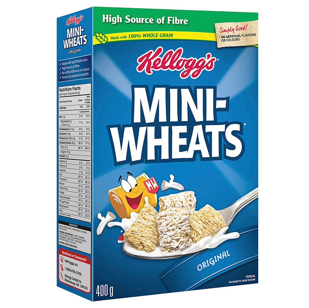 Kelloggs Mini Wheats Original Frosted Cereal - 400g