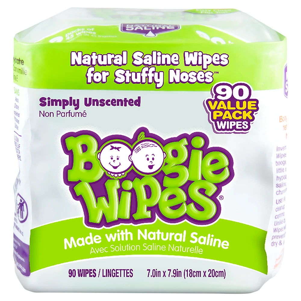 Boogie Wipes - Unscented - 90s