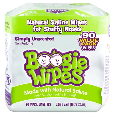 Boogie Wipes - Unscented - 90s