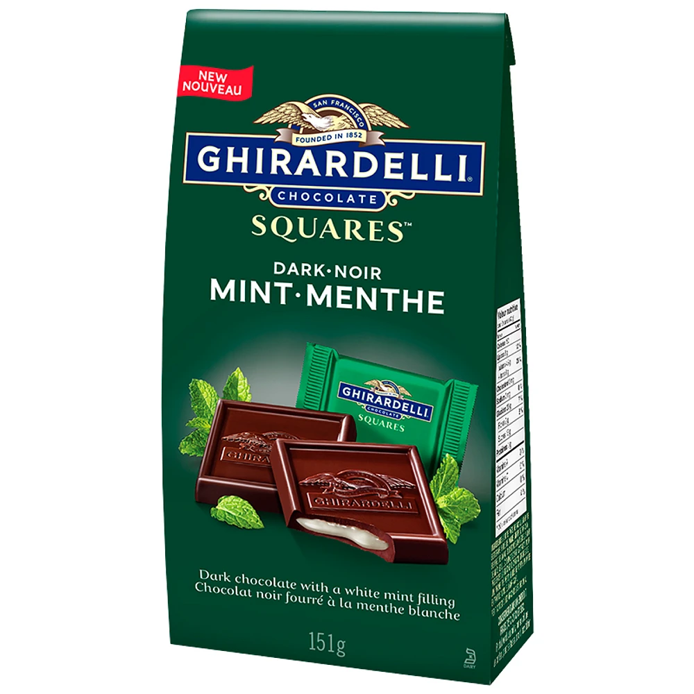 Ghirardelli Chocolate Squares - Dark Mint - 151g